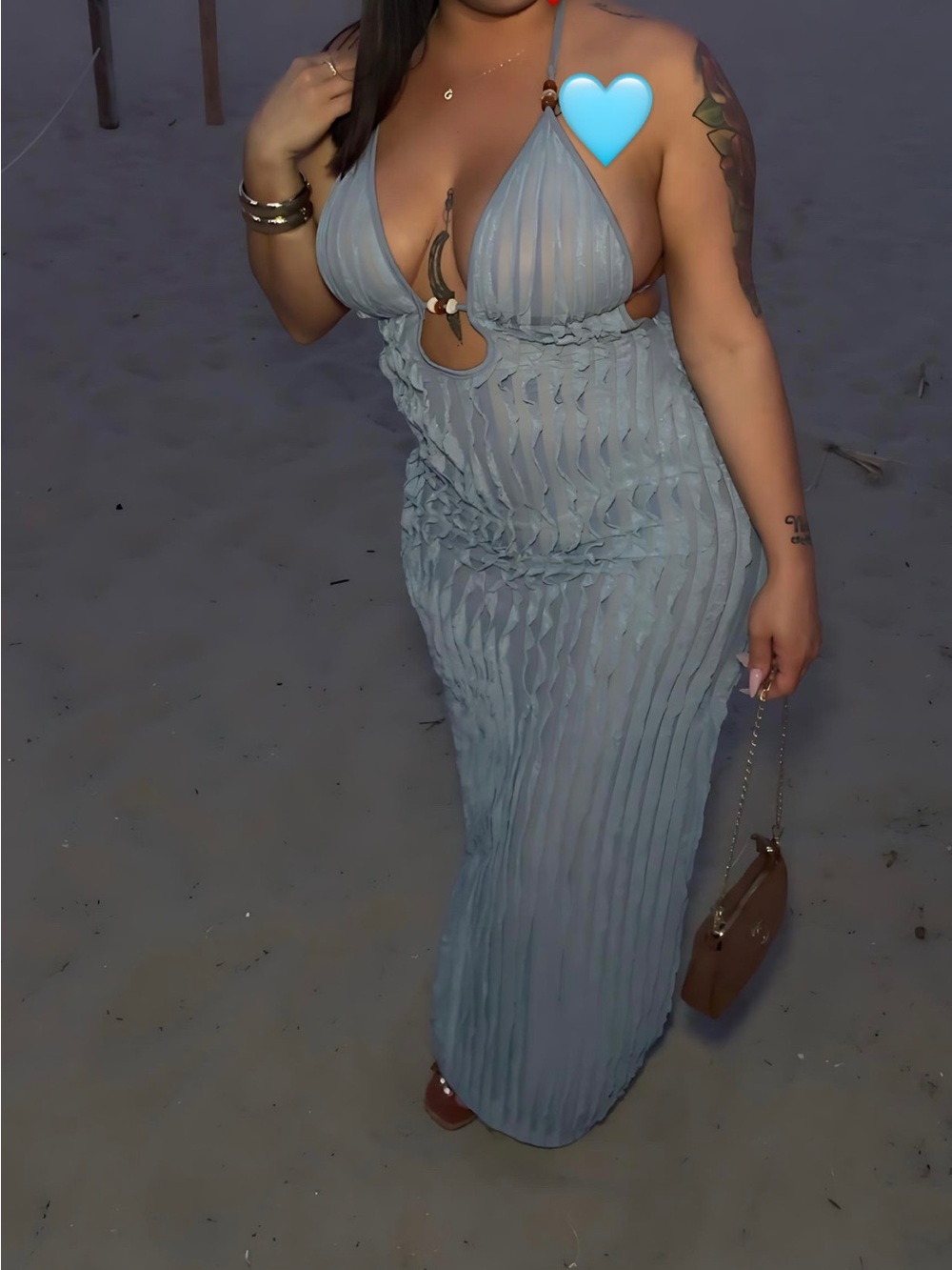 Blue vacation dress